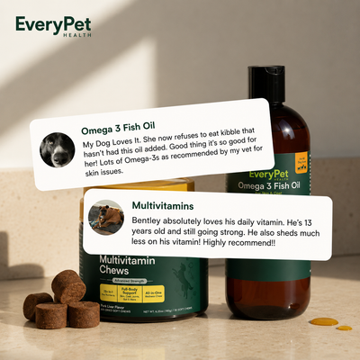 Multivitamin Chews + Omega 3 Fish Oil 16oz