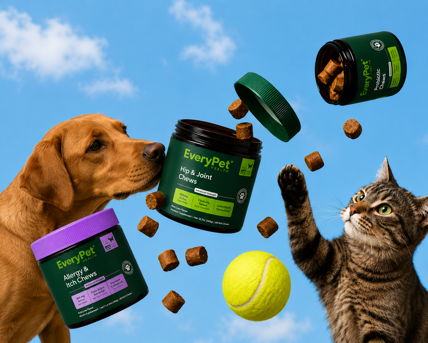 EveryPet Health supplements for daily pet care